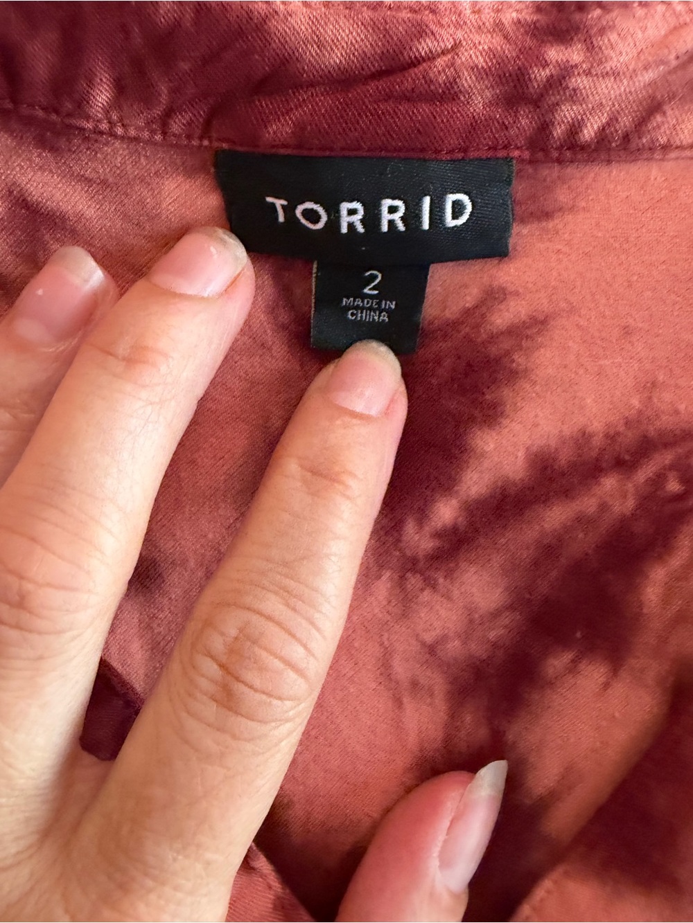 TORRID Pink Tiered Tie Dye Cap Sleeve Tunic Top Babydoll Y2K - Picture 5 of 6